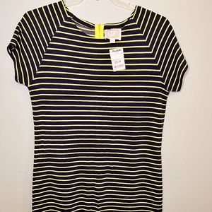 NWT  Striped Mini Dress Size L